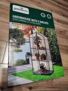 Szklarnia mini z 3 półkami 