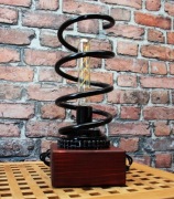 Lampa stojąca sprężyna łańcuch Loft Scrap Metal Art Industrial