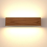 Martll Kinkiet Kryty Kinkiet LED Kinkiet Drewniany Lampa górna i dolna