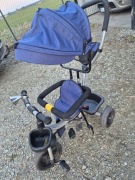 Rowerek trójkołowy dziecięcy granatowy 