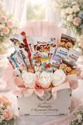 słodki bukiet BOX ZE SŁODYCZAMI I KOMUNIA ŚWIĘTA PREZENT UPOMINEK