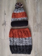 Czapka i komin 5.10.15. na zimę zimowa chłopięca 52/54