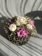Box urodziny imieniny kwiaty na prezent flowerbox ze świec sojowych