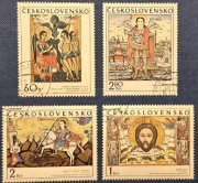 Religia 1976 -9 pełna seria z 1970r kasowane stan BDB