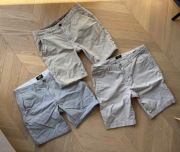 Zestaw 3x Męskie Spodenki M Superdry Boss Beżowe / Szare