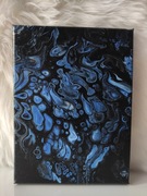 Ręcznie malowany obraz - Technika pouringu 