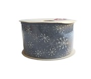 WSTĄŻKA TAŚMA dekoracyjna Boże Narodzenie organza 4,2 cm.