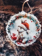 Ozdoba choinkowa hand made Króliczek
