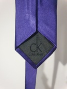 Krawat jedwabny Calvin Klein fioletowy