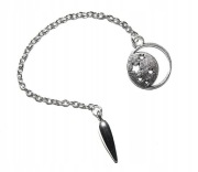 WAHADEŁKO Metalowe Mini Księżyc Gwiazdy łańcuszek