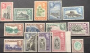 CEJLON 1938-49 Król Jerzy VI Komplet SG 386-398 MLH + 2x Rs.2