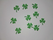 Scrapki koniczynka 10 szt. 11x13mm zielona gramatura 160 g/m2