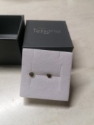 Złote kolczyki dla dziewczynki gładkie na sztyfcie