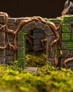 Makiety do Gier Bitewnych – Porośnięte Mury (Zestaw 6 Elementów)