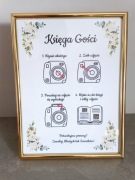 Karta do księgi gości instrukcja Instax Polaroid
