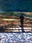 Malczewski „ Angler”acrylic,canvas,80x60.