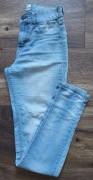 Jeansy z wysokim stanem, marki Terranova, rozmiar XS, 34