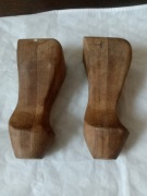 Nogi toczone do pufy PRL 