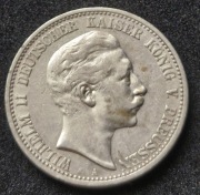 2 Marki 1902 A WILHELM II DEUTSCHER KAISER KONIG V. PREUSSEN