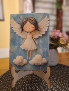 Obrazek na desce Aniołek 