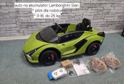 Auto na akumulator Lamborghini Sian zielone