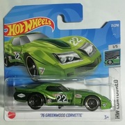 Hot Wheels '76 Greenwood Corvette HCW80