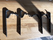 Flamingo iQ 135 czarny 9005 Hak rynny ukryty dokrokwiowy L210 nowy