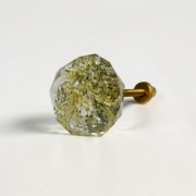 Gałka do mebli diament CZARNY BEZ 40 mm rękodzieło - Diamonds Pure