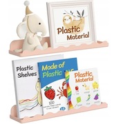 Półki na książki dla dzieci 2 szt różowe