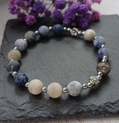 Bransoletka różaniec – naturalny sodalit 