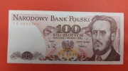 Banknot 100 złotych PRL 027 1988 seria TG