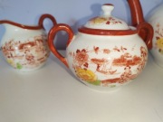 Porcelana Zestaw do herbaty motyw gejszy