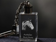 Australian Stock Horse brelok sześcienny ŚWIECĄCY Koń