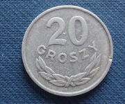 Moneta 20 groszy 1965 Al 