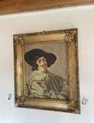 Stary obraz olejny na płótnie