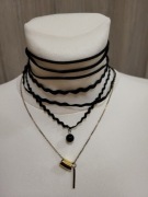 Choker naszyjnik na szyję 3 sztuki 