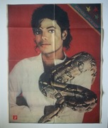 Michael Jackson  (plakat 63 x 50 cm, z czasopisma „Dziennik Ludowy”)
