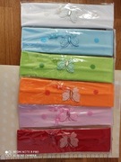 Opaski materiałowe dziecięce 6 kolorów