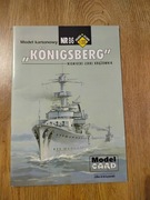Model kartonowy krążownika niemieckiego Königsberg