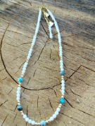 Naszyjnik handmade Jadeit i Apatyt