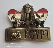 Magnes na lodówkę metalowy (15) Egypt. Egipt Kair Hurkhada. Faraon.