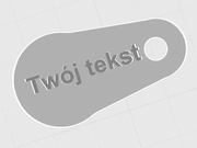 Brelok do wózka sklepowego Twoje logo lub napis