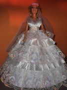 Suknia ślubna ,ubranko dla lalki barbie