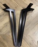 Czarne Nogi metalowe! loft! Stolik kawowy! 40 cm