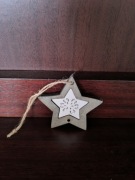 Gwiazdy ozdoby zawieszki na choinkę świąteczne 23szt