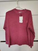 Nowa bordowa bluza cienka longsleeve long Zara 152 cm męska S 
