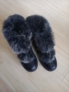 Ocieplane botki, futerko, r32
