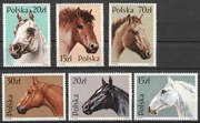 POLSKA - KONIE - FAUNA - 1990 - CZYSTE **