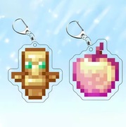 2 szt. Brelok Minecraft Totem Golden Apple