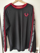True Religion - orginalna czarna bluzka z długim rękawem, r. L